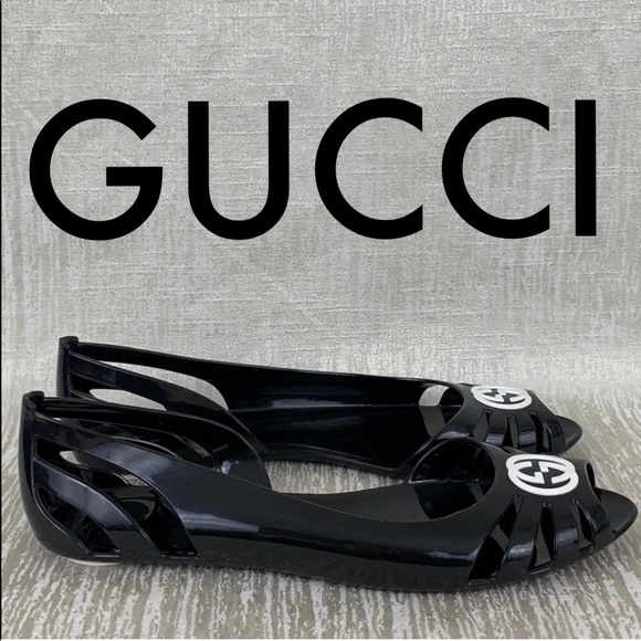 Gucci Shoes - ⭐️ GUCCI LOGO FLATS 💯AUTHENTIC